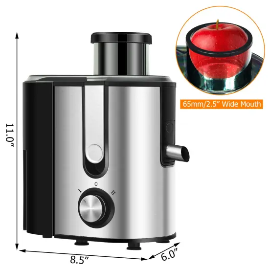Costway Juicer Machine Juicer Extractor Dual Speed w/ 2.5'' Feed Chute {3}