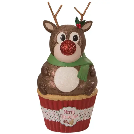 Rudolph Cupcake Container 6.5" {1}