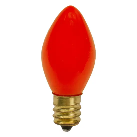 Northlight C7 Opaque Christmas Replacement Bulbs - Orange - 4ct {4}