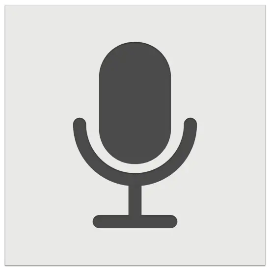 Podcast Broadcast Microphone Wall Cookie DIY Craft Reusable Stencil {7}