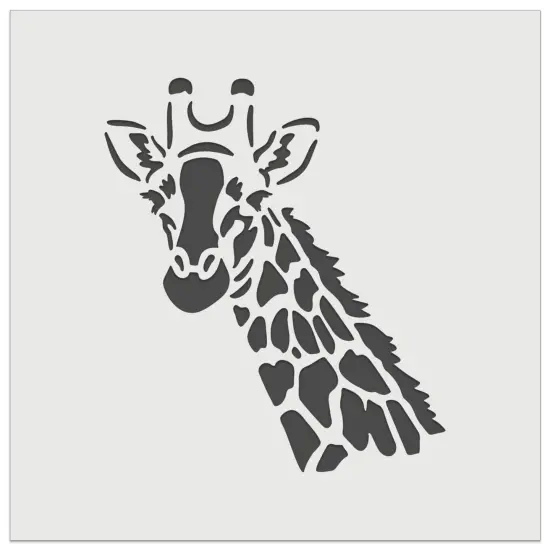 Giraffe Face Wall Cookie DIY Craft Reusable Stencil {2}