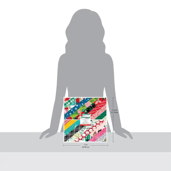 American Crafts Double-Sided Paper Pad 12"X12" 36/Pkg-Vicki Boutin Peppermint Kisses {3}