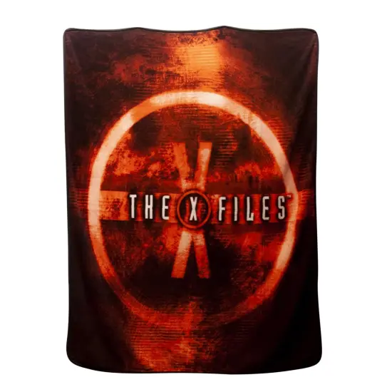 X Files Merchandise | X-Files Logo Lightweight Fleece Blanket | 50 x 60 Inches {3}