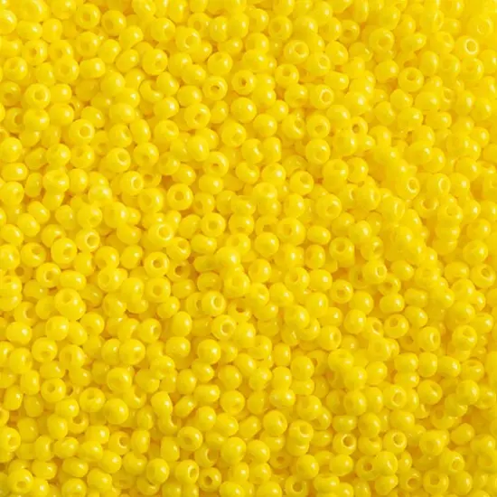 John Bead 10/0 Terra Intensive Yellow Czech Glass Seed Beads, 500g {1}