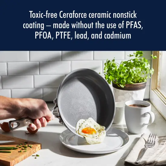 Henckels Clad H3 10-pc Stainless Steel Ceramic Nonstick Cookware Set {5}