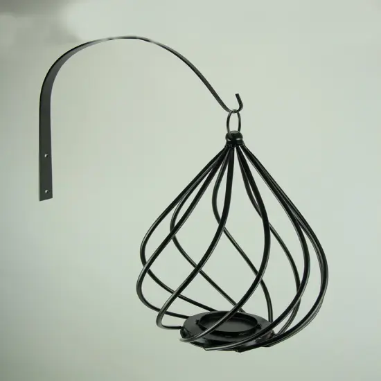 Tear Drop Swirl Metal Wall Mounted Candle Holder {3}