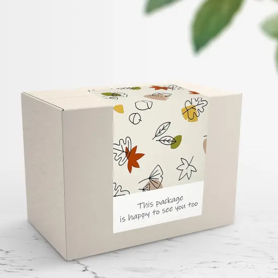 Wrapables 4" x 2" Rectangular Thank You Sealing Stickers and Labels for Packages, Boxes, Bags, Small Business, Gifts (100pcs) 100pcs, Nature {5}