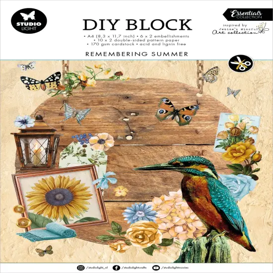 Studio Light Essentials DIY Block Paper 32/Pkg-Nr. 61, Remembering Summer {1}