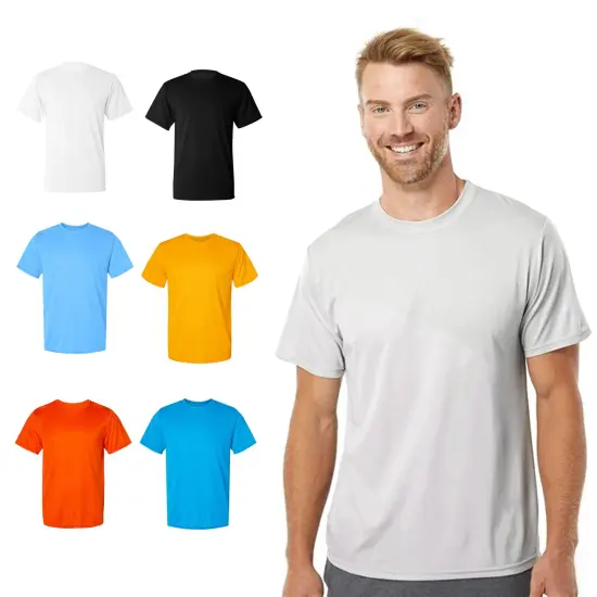 Augusta Sportswear&reg; Nexgen Wicking Classic Crew Neck Short Sleeve T-Shirt Silver {2}