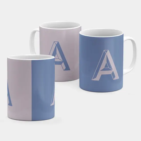 Monogram Letter 11oz Mug III {2}