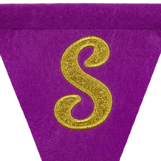 Northlight 80" Embroidered "Easter" Hanging Wall Banner Purple {7}