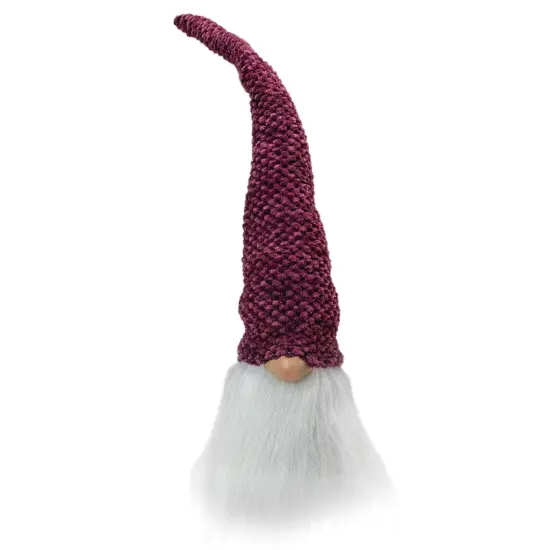 Northlight Gnome Head Christmas Decoration - 15" - Purple Plum and White {1}