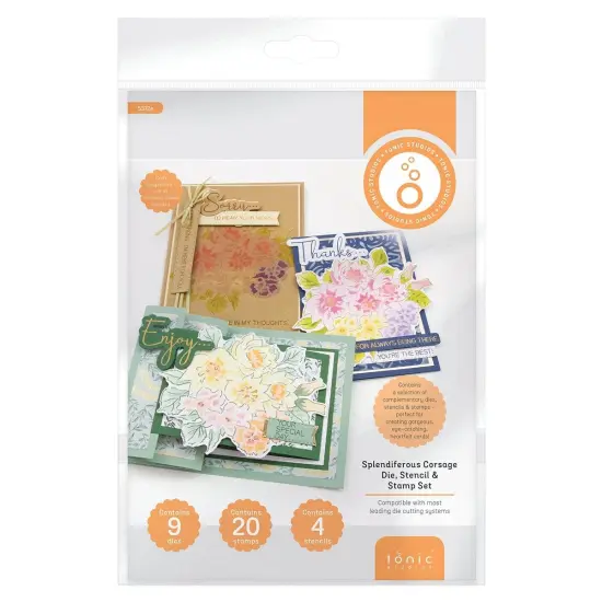 Tonic Studios Die, Stamp & Stencil Collection-Splendiferous Corsage {1}