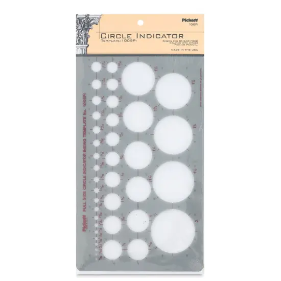 Chartpak Pickett Template - 1005pi Circle Indicator {1}
