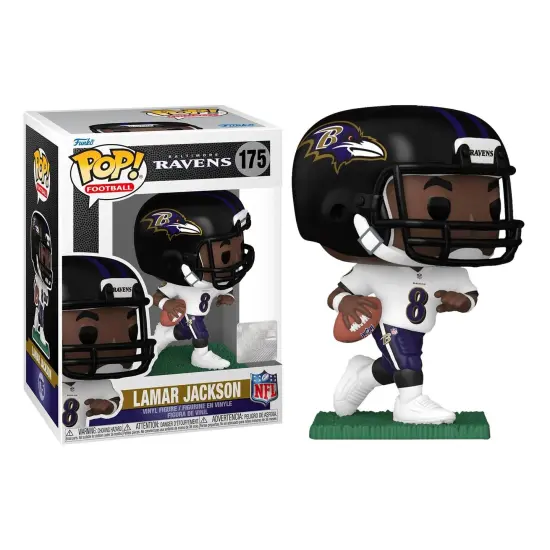 Baltimore Ravens NFL Funko POP | Lamar Jackson (Away Jersey) {1}