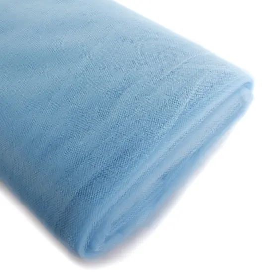 54" Tulle Fabric Bolt Dusty Blue {2}