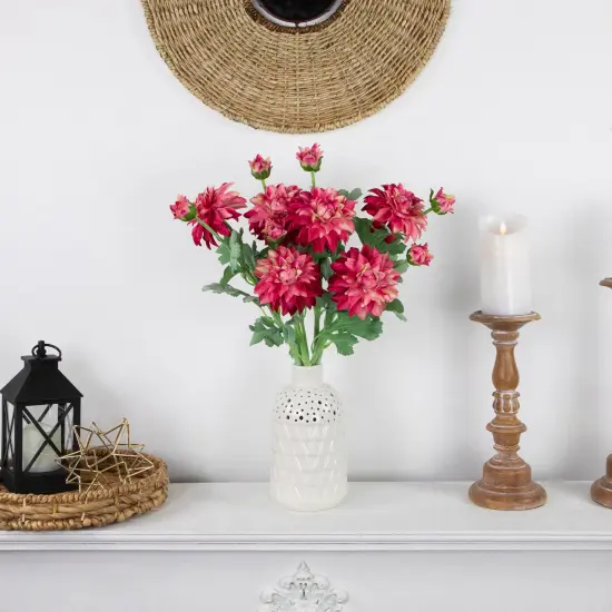 Northlight Real Touch&trade; Pink Dahlia Artificial Floral Sprays, Set of 6 - 23" {3}