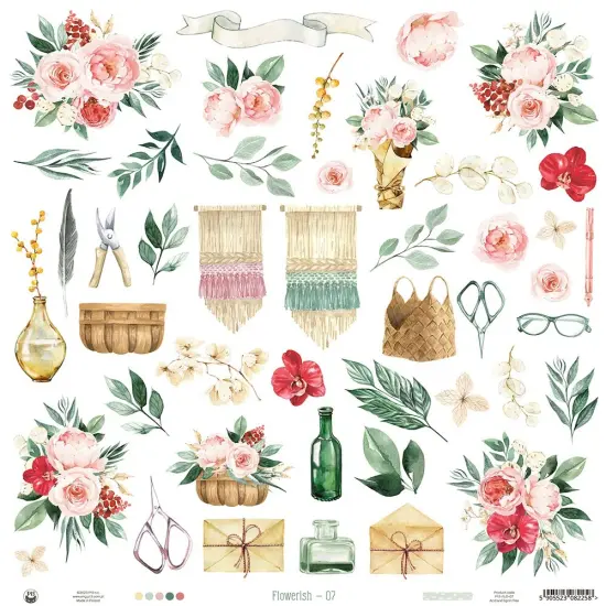 Flowerish Double-Sided Cardstock 12"X12"-#07 {3}