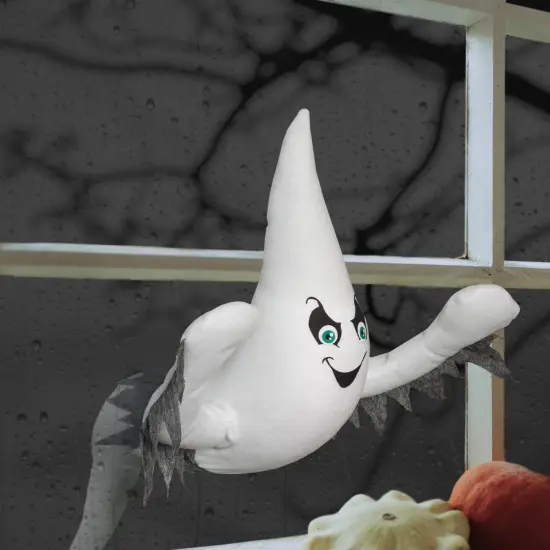 Northlight 12" Ghoulish Ghost 3-D Halloween Window Decoration White {7}