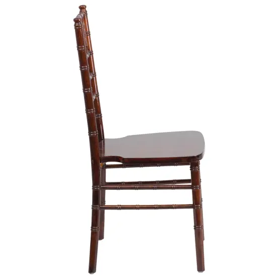 Emma and Oliver Wedding & Event Wood Chiavari Dining Chair Fruitwood {5}