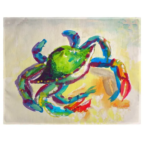Betsy Drake Teal Crab Place Mat Set of 4 {1}