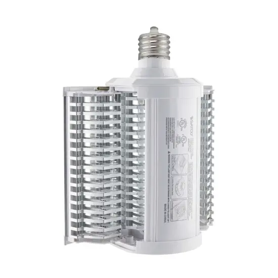 Satco 110w LED Hi-lumen shoe box style lamp fixture 3000K Mogul Base 100-277V Warm White {3}