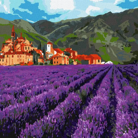 Painting by Numbers kit Mountain lavender KHO2216 {2}