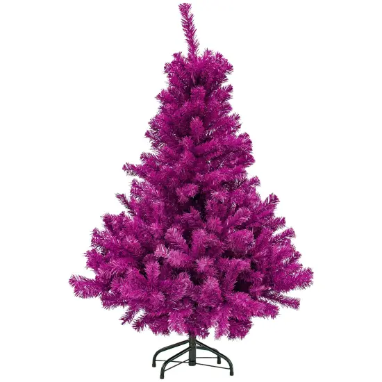 Northlight Full Pine Artificial Christmas Tree - 4' - Boysenberry Purple - Unlit {1}