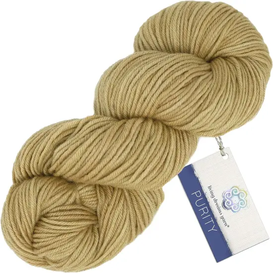 Living Dreams Purity: Organic Merino DK Yarn. Pacific Northwest Hand Dyed. Barley {1}