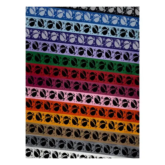 Ninja Face Funny Satin Ribbon for Bows Gift Wrapping DIY Craft Projects - 1" - 3 Yards Latte Ribbon {1}