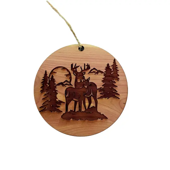 Deer Mountain - Cedar Ornament {1}