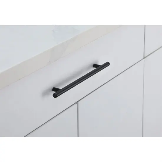 Quinn 7-9/16" Center to Center Matte Black Bar Pull Multipack (set of 10) {3}