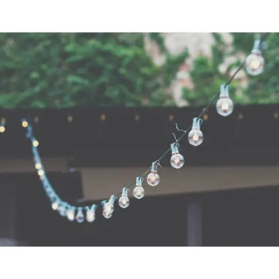 Northlight G50 Globe Christmas String Lights - Frosted White - 9' Green Wire - 10ct {4}