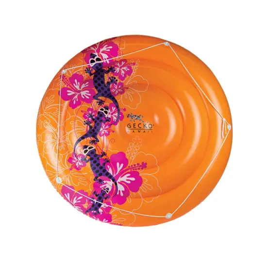 Swim Central 71" Inflatable Orange Hawaiian Jumbo Swimming Pool Raft {3}