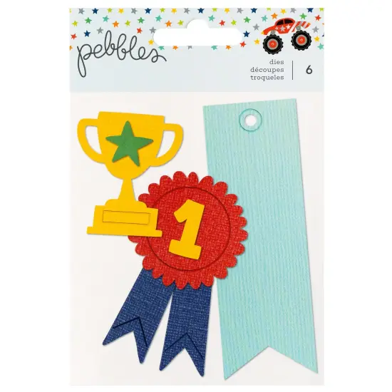 Pebbles Cool Boy Metal Die Set-6/Pkg {1}