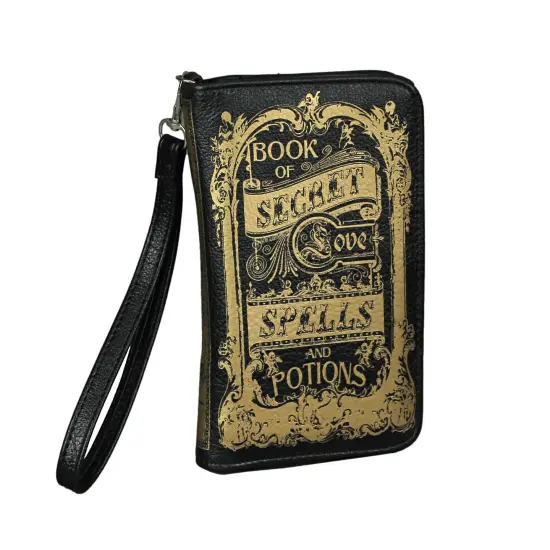 7 Inch Book Of Secrets Vinyl Detachable Strap Wrist Wallet ID Holder Organizer {1}