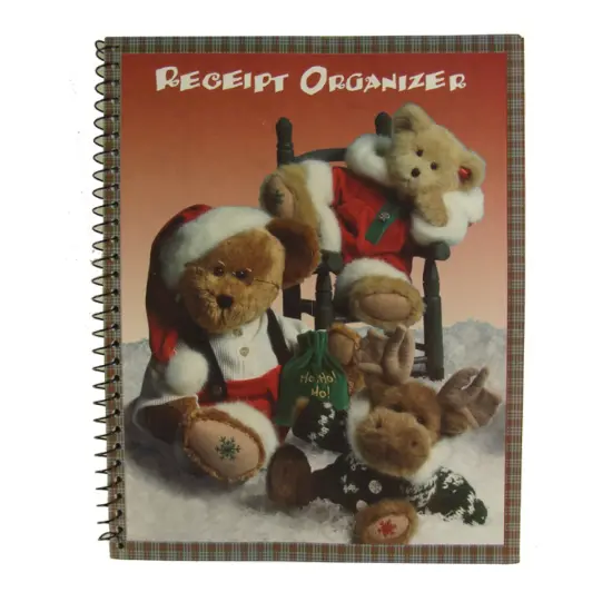 CC Christmas Decor Club Pack of 72 Christmas Teddy Bear Receipt Organizers 10.25" Multi {1}
