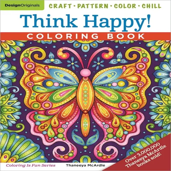 Think Happy! Coloring Book-Softcover {1}