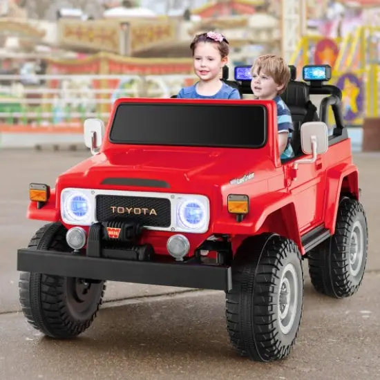 12V 2-Seat Kids Ride On Car with 2.4G Remote Control and USB Port Red {2}