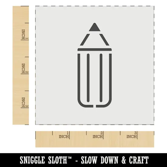 Stubby Pencil Wall Cookie DIY Craft Reusable Stencil {5}
