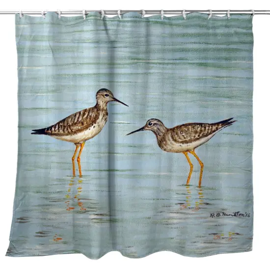 Betsy Drake Yellow Legs Shower Curtain {1}