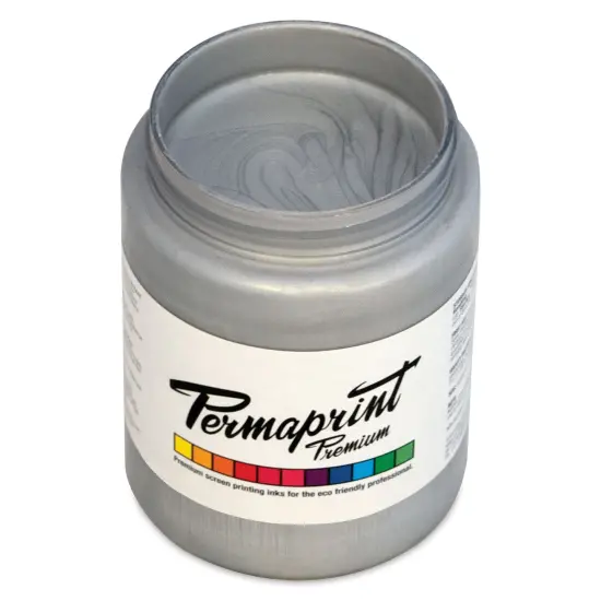 Permaprint Premium Screen Ink - Pearl Silver, 300 ml {1}