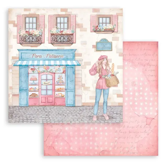 Stamperia Double-Sided Cardstock 12"X12"-Oh La La - Patisserie {1}