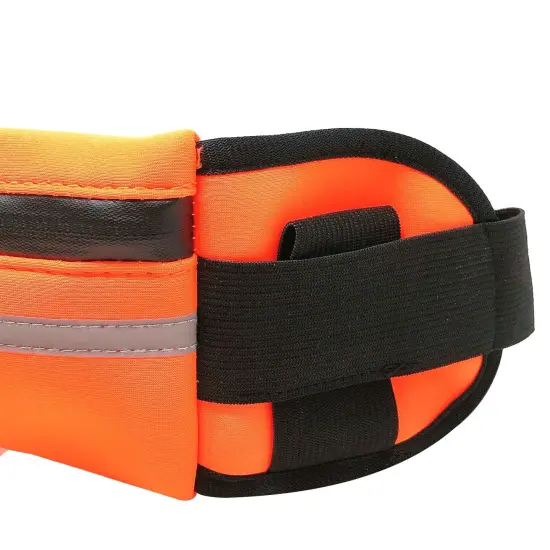 Wrapables Adjustable Neoprene Running Belt, Waterproof Fanny Pack, Workout Pouch for Running Jogging Hiking Orange {3}