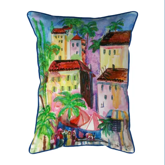 Betsy Drake Fun City II Extra Large 24 X 20 Indoor / Outdoor Pillow {1}