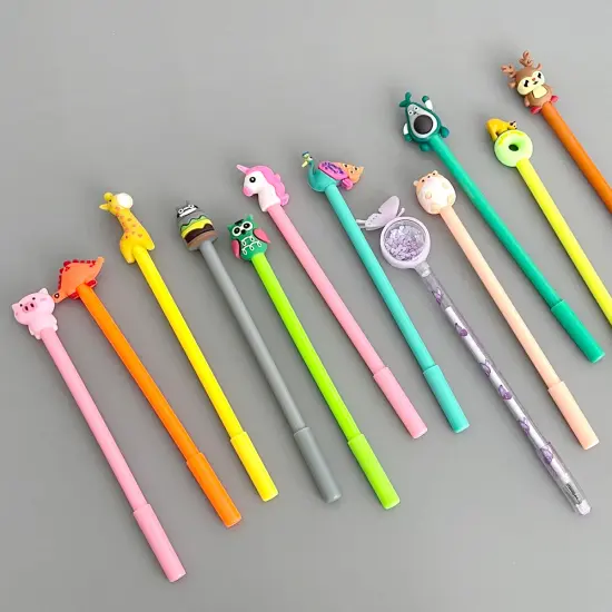 Wrapables Gel Pens School Office Supplies (12 pack) Cute Critters {2}