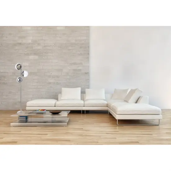 Eclipse 3 Lights Chrome Floor Lamp With Clear Glass {2}