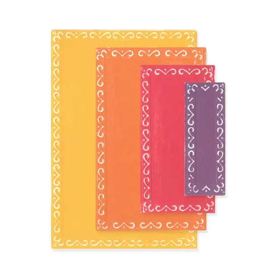 Sizzix Fanciful Framelits Die Set By Stacey Park 9/Pkg-Renee Deco Rectangles {3}