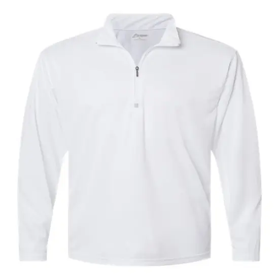 Paragon&reg; Malibu Performance Quarter Zip Pullover White {1}