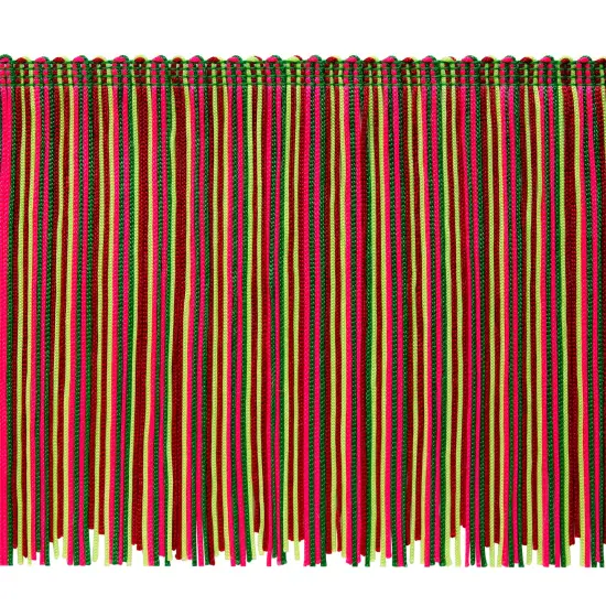 10 Yards of 6" Multicolor Chainette Fringe Trim | 10 yard cut Christmas Multi {2}